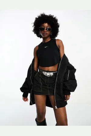 Nike Essential ribbed cropped vest in