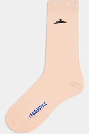 Birkenstock Unisex cotton rib sock in light rose
