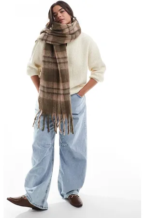 VERO MODA Soft boucle scarf in check