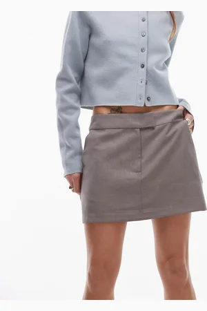 Topshop Tailored mini skirt in mink