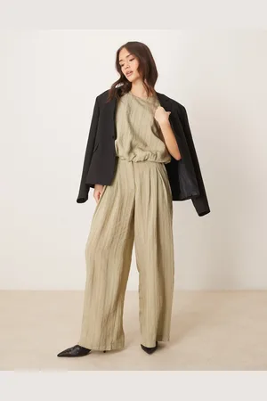 ASOS Wide leg trousers co-ord in tonal stripe
