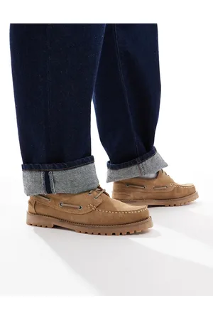 Schuh Princeton boat shoes beige suede