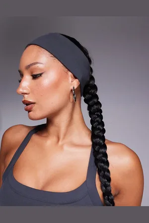 ASOS 4505 soft touch yoga wide headband in iron