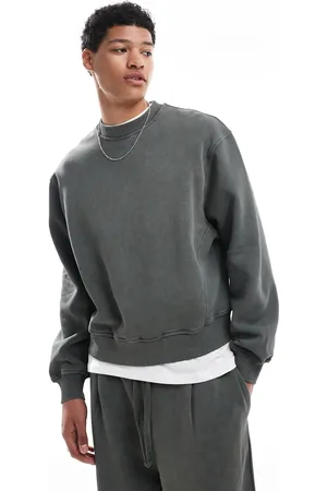 ASOS Co-ord boxy oversized sweatshirt in khaki