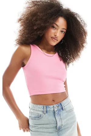 JJXX Fallon ribbed cropped vest in