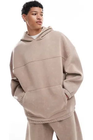 ASOS Co-ord extreme oversized hoodie in washed beige
