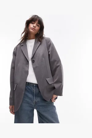 Topshop Single button tailored blazer in