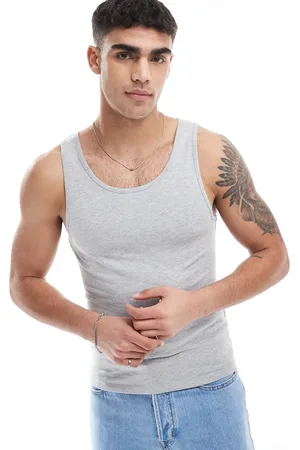 ASOS Muscle fit vest in marl