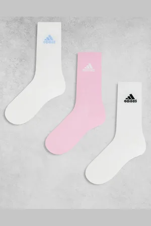 adidas Adidas Training crew socks in and pink 3 pack