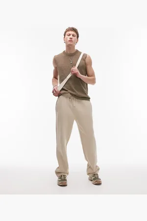 Topman Straight leg jogger in stone