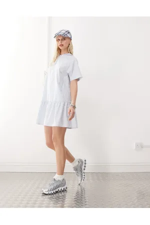 COLLUSION Hooded sports mini dress