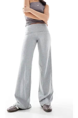 Cotton On Cotton On 90s bella straight leg trousers in marle