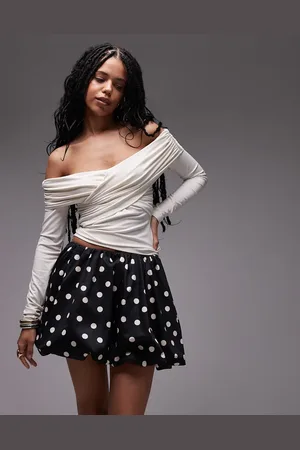 & OTHER STORIES & puff ball skirt in mono spot print