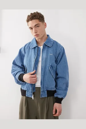 Obey Denim bomber jacket in light indigo