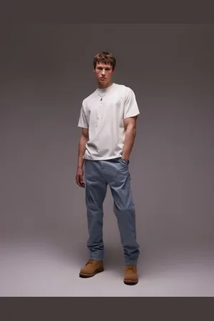 Caterpillar WWR carpenter trousers in hickory stripe