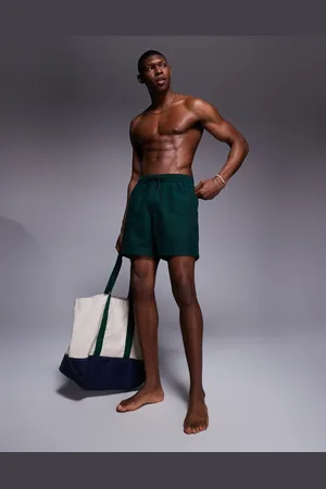 ASOS Swim shorts in mid length in dark