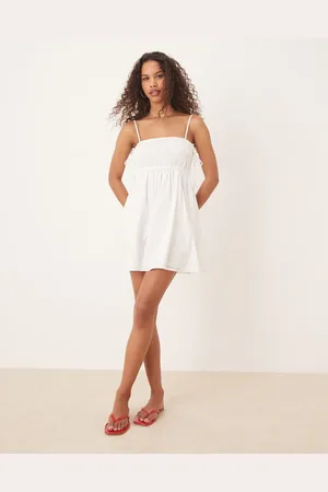 Abercrombie & Fitch Babydoll smocked mini dress in