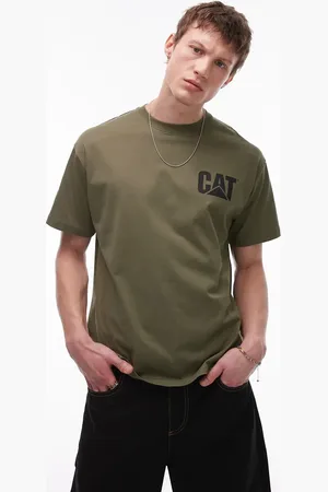Caterpillar WWR logo detail t-shirt in khaki