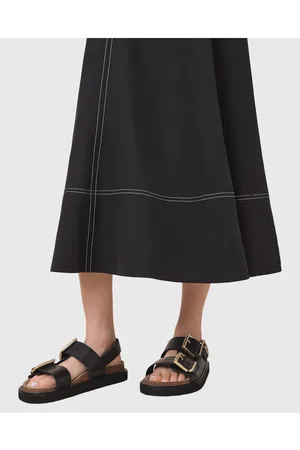 AllSaints Isla leather sandals in