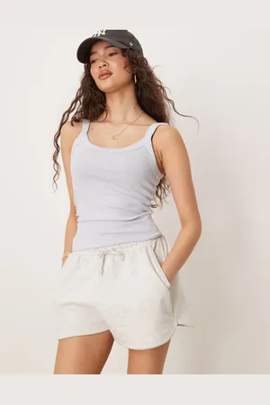 Gina Tricot Rib singlet top in light