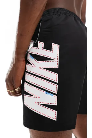 Nike Nike Big Block 7 inch volley large logo swim shorts in
