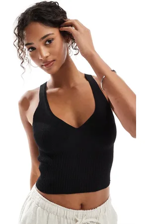 Pull&Bear Knitted ribbed cami in