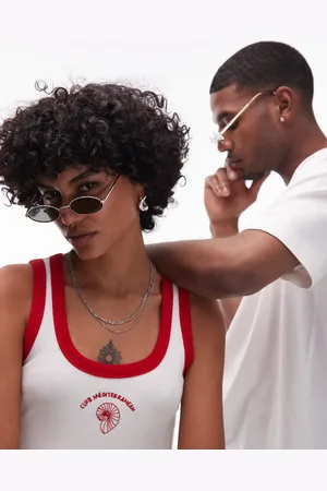 Le Specs Love train slim oval sunglasses in