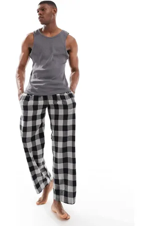 Brave Soul Lounge pyjama bottoms in check