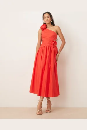Forever New Cut-out rosette cotton dress in