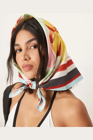 ASOS Watercolour floral print medium headscarf