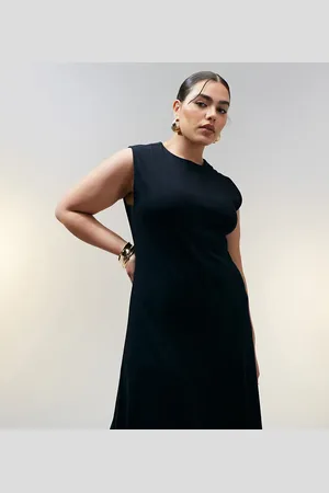 ASOS ASOS Design Curve cotton sleeveless midi sundress in