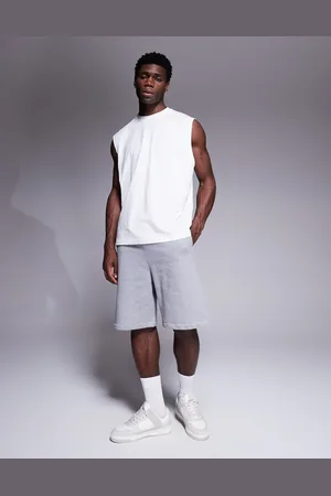 ASOS Premium heavyweight oversized shorts 400gsm in marl