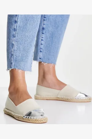 London Rebel London Rebel wide fit espadrilles in ecru