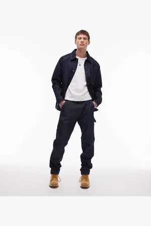 Caterpillar WWR co-ord raw denim carpenter jeans in washed