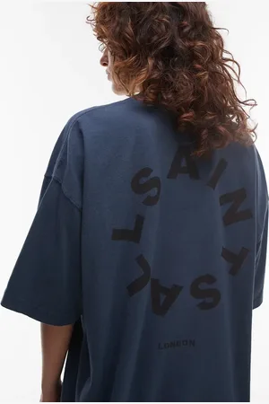 AllSaints Tierra oversized t-shirt in machine