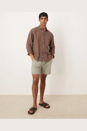 ASOS Essential slim shorts in light khaki