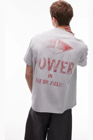 Caterpillar WWR t-shirt with power back print in grey