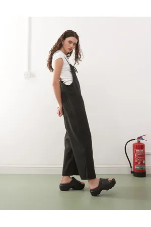 Monki Lightweight denim dungarees in