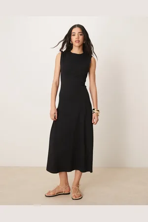 ASOS Cotton sleeveless midi sundress in