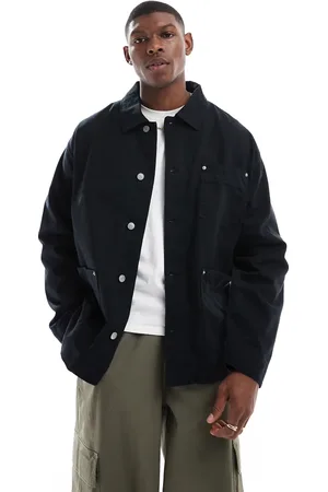 ASOS Washed twill worker jacket in