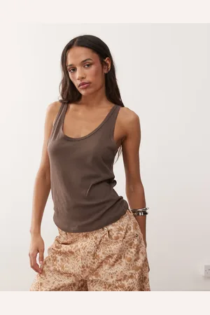 Weekday Vest top in dark