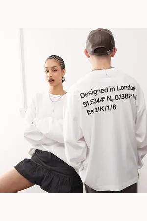 COLLUSION Unisex oversized long sleeve t-shirt with co-ordinates in