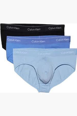 Calvin Klein Icon Cotton Stretch 3 pack hip briefs in /blue