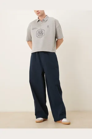 ASOS Oversized parachute trouser with drawstring in