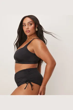 ASOS ASOS DESIGN Curve Maya high leg v front bikini bottom in