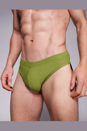ASOS Textured swim brief in