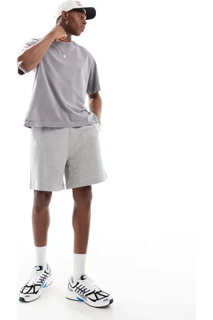 ASOS Essential mid length oversized shorts in marl