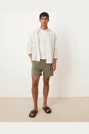 ASOS Essential slim shorts in smokey olive