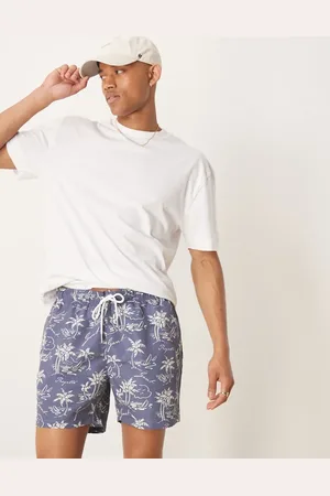 GANT Island print logo swim shorts in