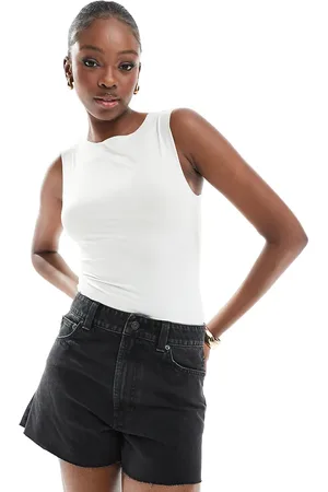 ASOS ASOS DESIGN Tall denim relaxed short in wash